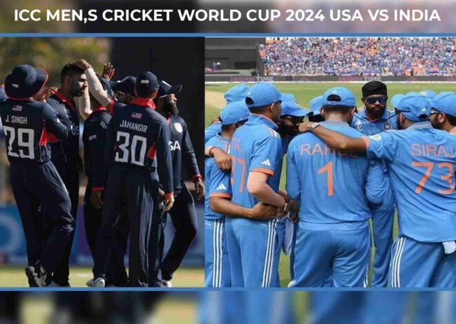 ICC Men,s Cricket World Cup USA Vs India 2024