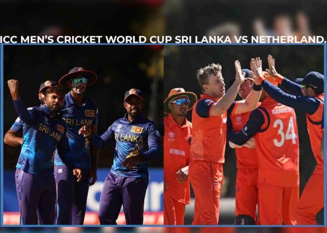 ICC Men,s Cricket World Cup Sri Lanka Vs Netherland